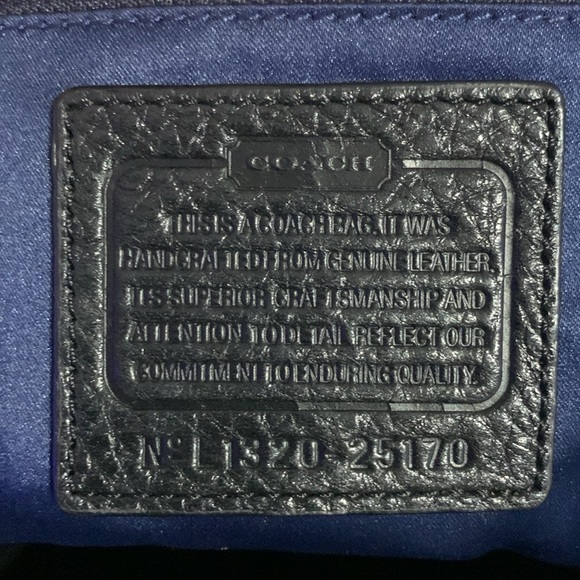 Coach Black Leather Handbag